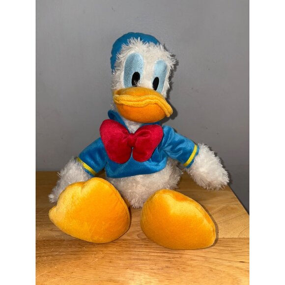 Disney Parks Donald Duck Plush Stuffed Animal 14" Blue & Yellow - Picture 1 of 10